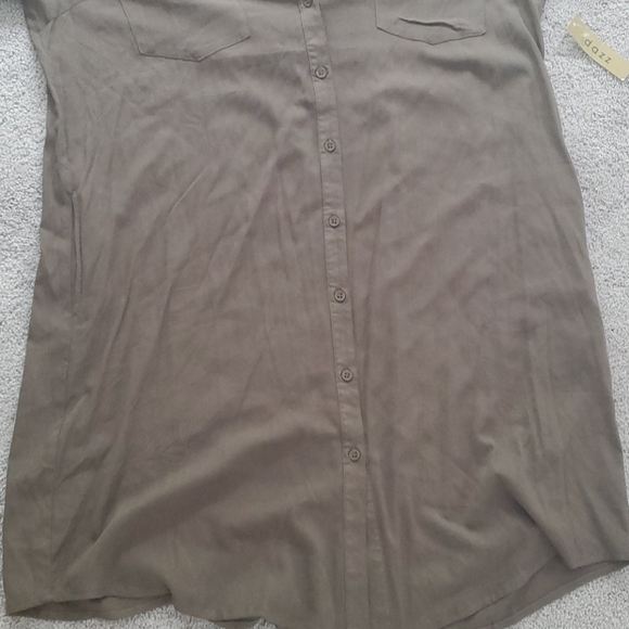 Dazz long dark green shirt or short dress - Picture 4 of 5